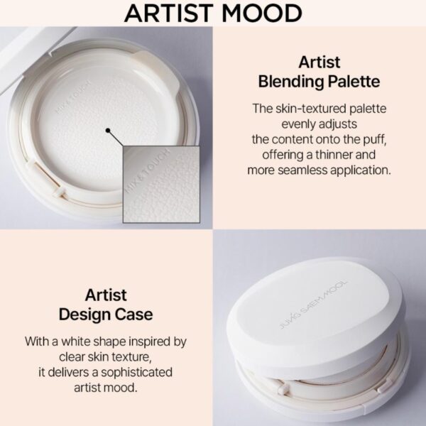 JUNGSAEMMOOL Pro-Lasting Flawless Fit Mesh Cushion Set [#21 N-Light] (+Refill + Puff 2P + Powder) - Image 5