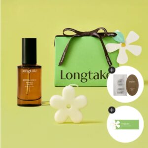 Longtake Sandalwood Intensive Hair Oil 40ml Gift Set (+Flower mini candle)