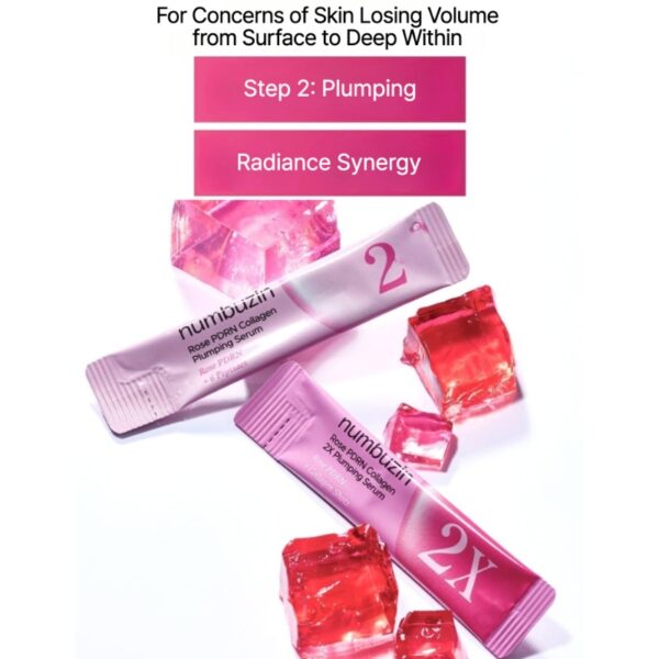 numbuzin No. 2 Rose PDRN Collagen Plumping Serum Duo 10ml (Mild 5ea +Intensive 5ea) - Image 3