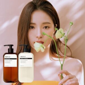 Skin U INNO:SCENT Libre Shower Gel 500g +Deep Musk 150ml Set [#Sunset Orange] ( +Scrub 30g)