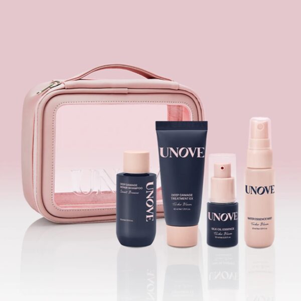 UNOVE Travel Kit (Shampoo +Treatment +Oil Essence +Mist)
