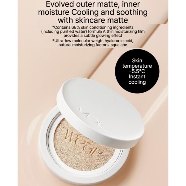 VDL Cover Stain High Cover Cuhion Set [#A02] (+Refill + Pore Brush) - Image 3
