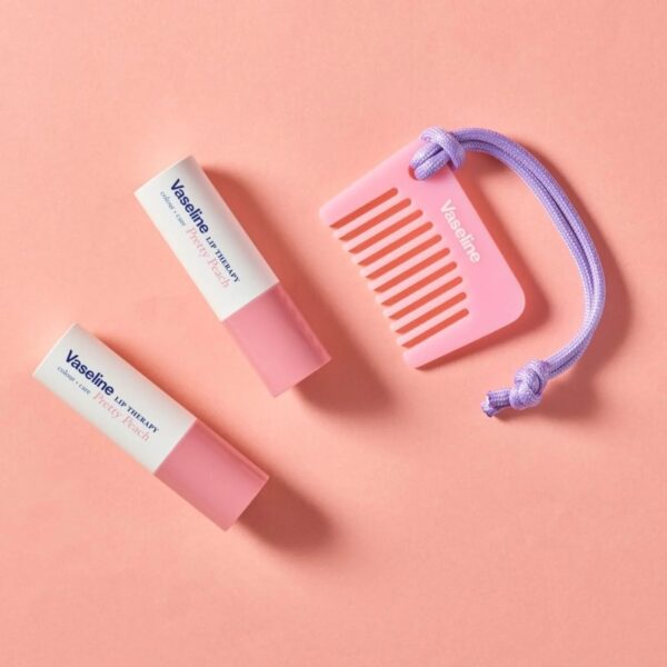 Vaseline Lip Therapy Colour + Care Double Pack (+Comb Keyring) [#2 Colors]
