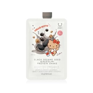 Tanning Hellokitty  x DELIGHT PROJECT Black Sesame & Injeolmi Protein Shake