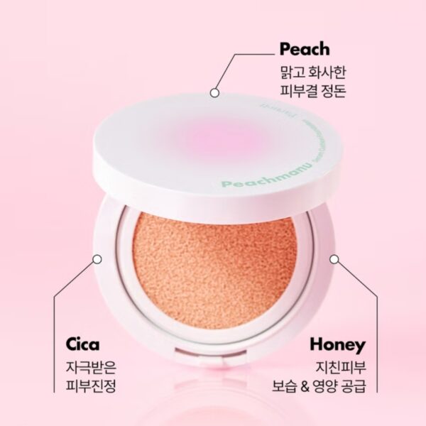 Parnell Peach Manu Serum Cushion Foundation SPF50+PA+++ [#2 Colors] - Image 3