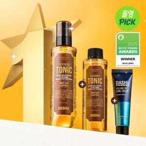 DASHU Classic Style Grooming Tonic 200mL Set (+180ml + Crul Cream 30ml)