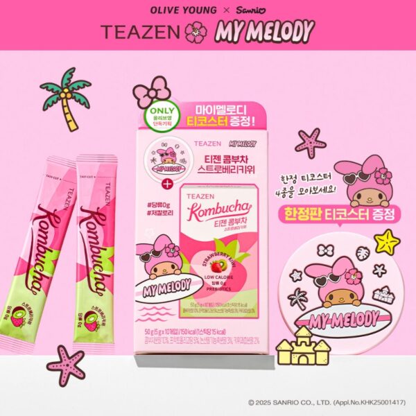 SANRIO x Teazen Kombucha Drink Mix Set (+Tea Coaster) - Image 2