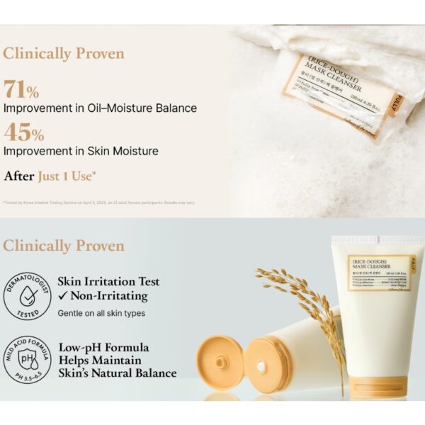 fully Rice Dough Mask Cleanser 120ml Set (+30ml) - Image 4