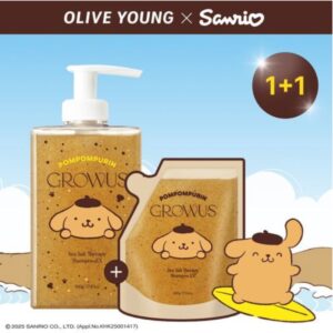 growus Sea Salt Therapy Shampoo 500g Special Set (+Refill 500ml)