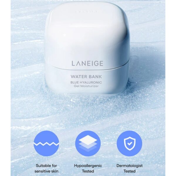 LANEIGE Water Bank Blue Hyaluronic Gel Cream 25ml (sample)-tube - Image 3