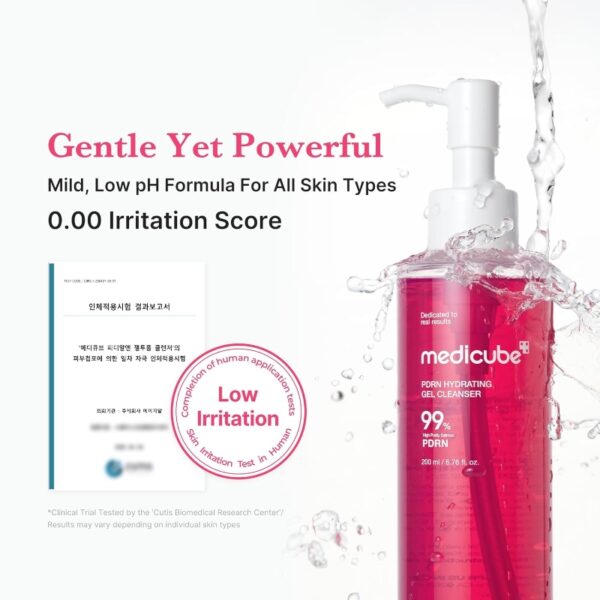 medicube PDRN Hydrating Gel Cleanser Set (+Pore Brush ) - Image 6