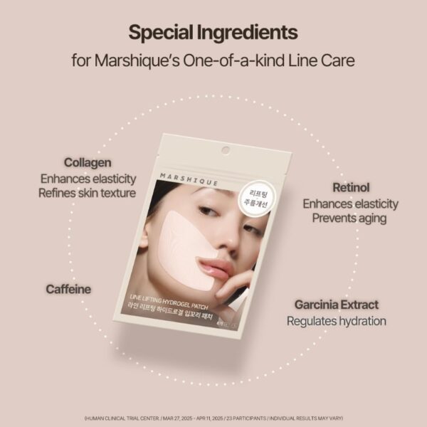 MARSHIQUE Line Lifting Hydrogel Patch For Smile Zone 6ea - Image 2