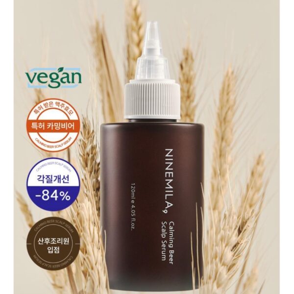 NINEMILA Calming Beer Scalp Serum 120ml Set (+Shampoo 60ml) - Image 2