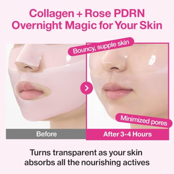 numbuzin No. 2 Rose PDRN Overningt Collagen Mask [#4 masks] - Image 4