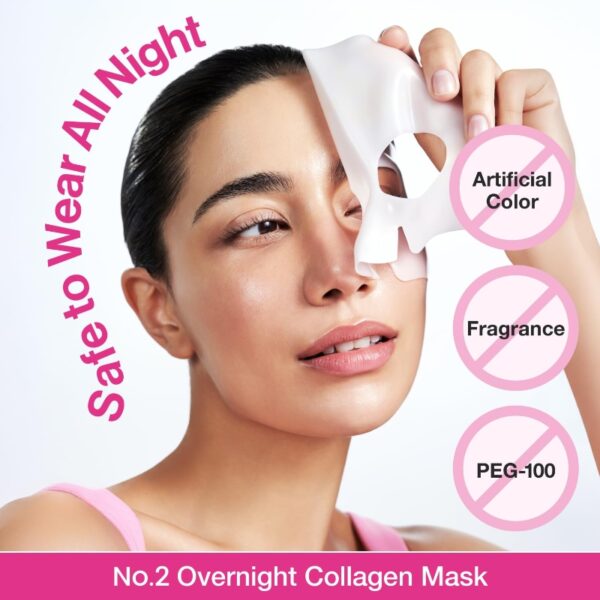 numbuzin No. 2 Rose PDRN Overningt Collagen Mask [#4 masks] - Image 5