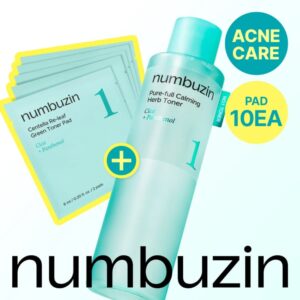 numbuzin No. 1 Calming Herb Toner 300mL Special Set (+10 Toner Pads)