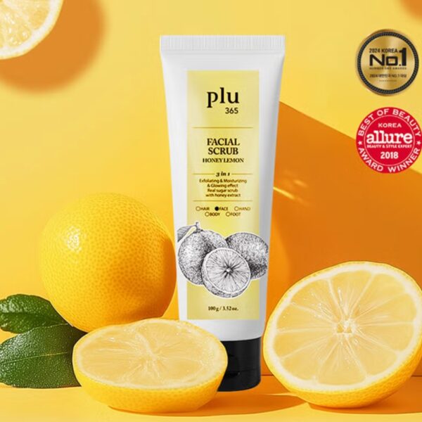 Plu 365 Facial Scrub [#Honey Lemon] - Image 2