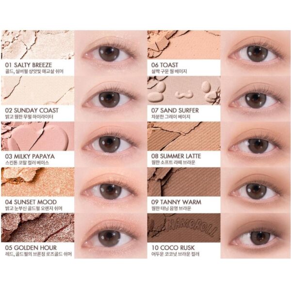 ROMAND Better Than Palette Set #14 Toast Tanny Garden (+Dual brush) - Image 4