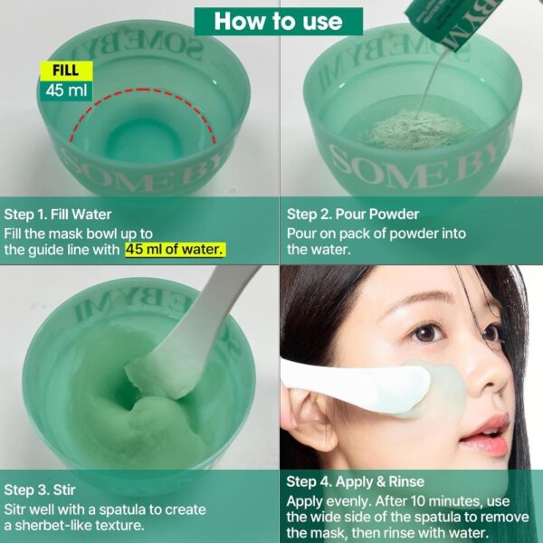 SOME BY MI PDRN Spirulina Soothing Sherbet Mask [#10 Sticks] - Image 6