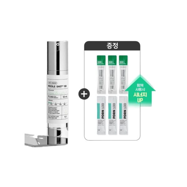 VT Reedle Shot 100 Essence (+300 pouch x 3p + PDRN Essence 1.5ml x 3p)
