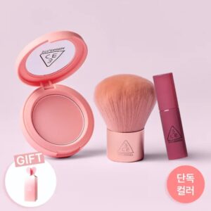 3CE Mood Recipe Face Blush Gift Set [#2 Colors] (+Candy Brush + Mini Drop Glow)