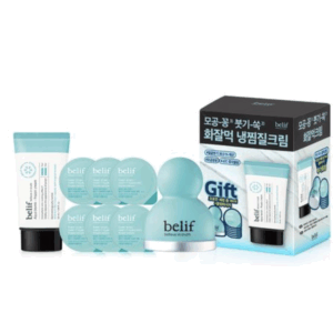 belif Aqua Bomb Frozen Cream Set (+ Serum 18ml + Massager)