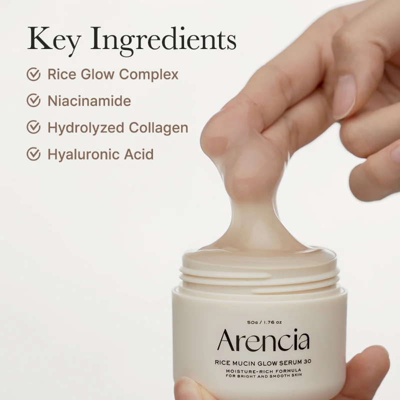 Arencia Rice Mucin Glow Serum 30 - Image 3
