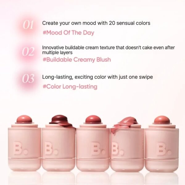 BANILA CO Romantic Blush Lip & Cheek (+Jelly Key Ring pink) - Image 4