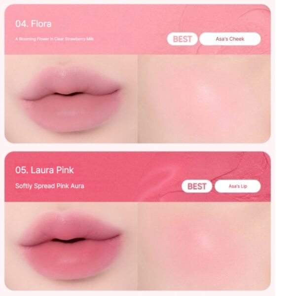BANILA CO Romantic Blush Lip & Cheek (+Jelly Key Ring pink) - Image 5