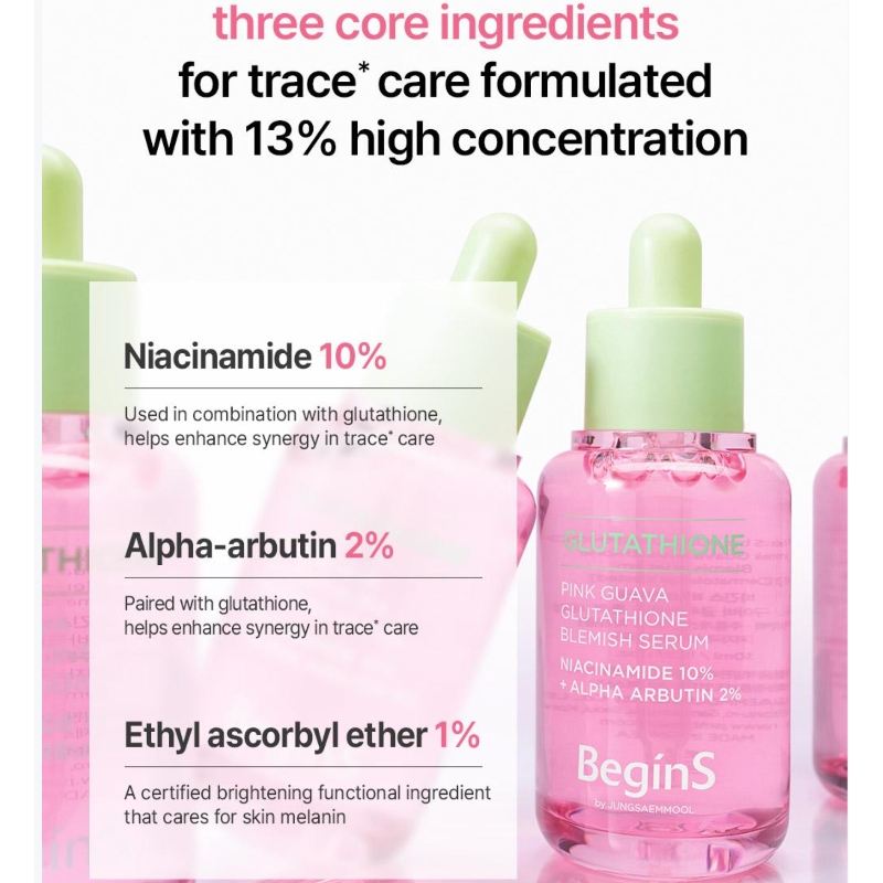 begins by JUNGSAEMMOOL Pink Guava Glutathione Blemish Serum Refill Set - Image 4