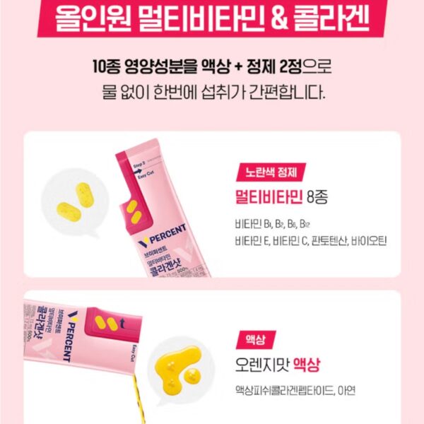 DAEWOONG Dr.Bear V Percent Multivitamin Collagen Shot [#5 Sticks] - Image 4