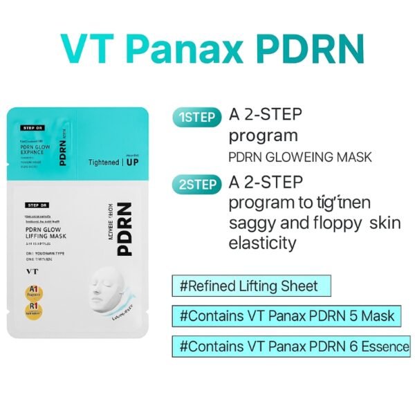 VT PDRN Glow Lifting Mask 2 Step - Image 3