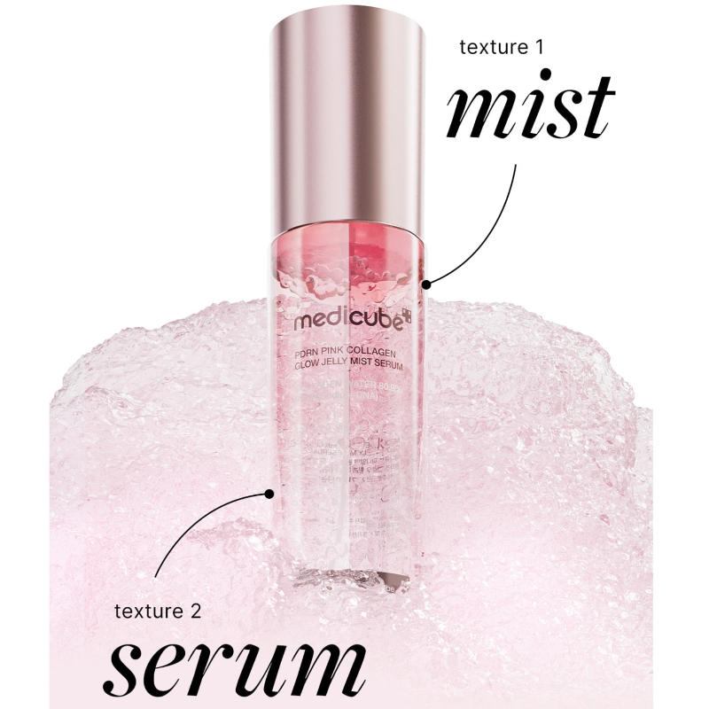 Medicube PDRN Pink Collagen Glow Jelly Mist Serum 100ml - Image 2