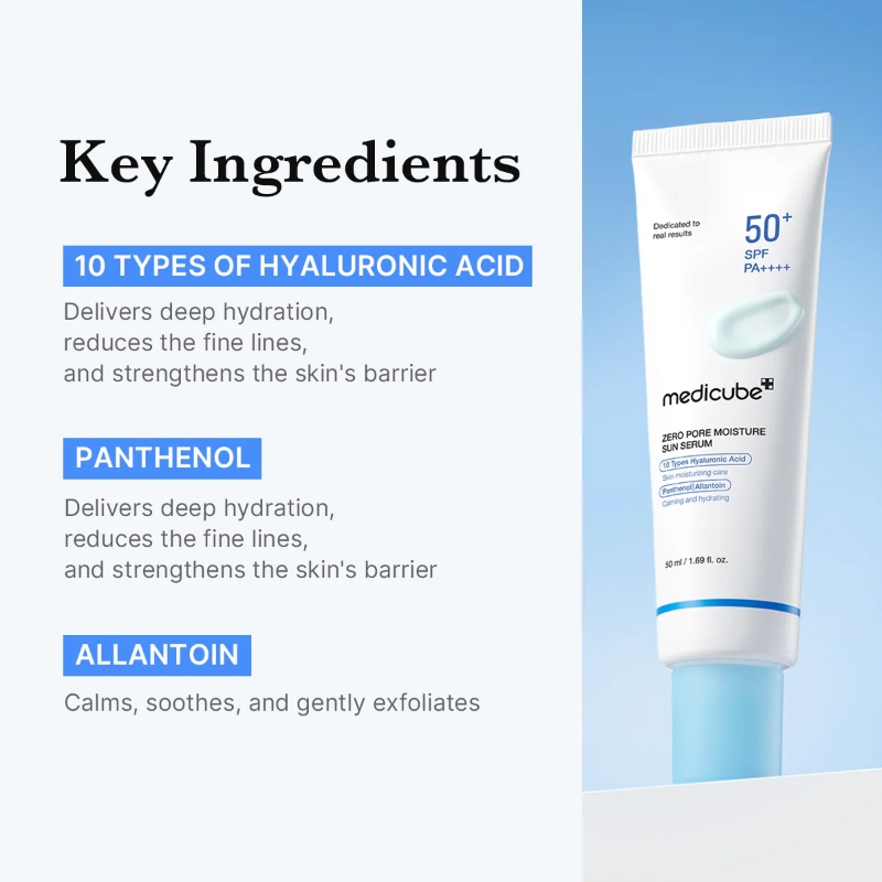 MEDICUBE Zero Pore Moisture Sun Serum 20ml - Image 3