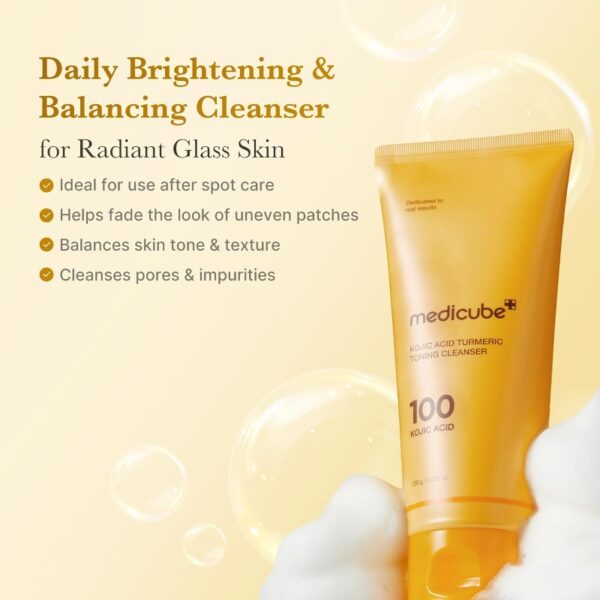 Medicube Kojic Acid Turmeric Toning Cleanser - Image 2