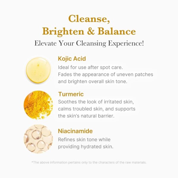 Medicube Kojic Acid Turmeric Toning Cleanser - Image 3