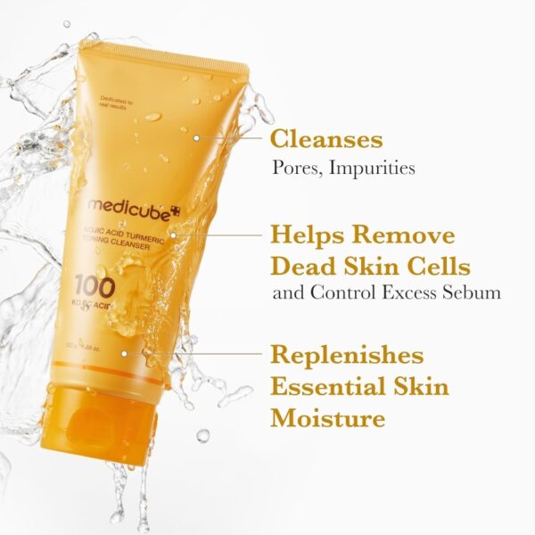 Medicube Kojic Acid Turmeric Toning Cleanser - Image 5