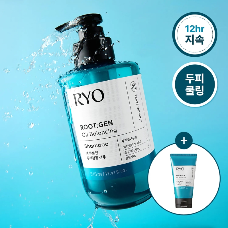 Ryo Root:Gen Oil Balancing Shampoo 515ml Set (+100ml)