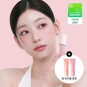 DEAR DAHLIA Petal Drop Liquid Blush [#3 Colors] (+Lip Dewy Gel)