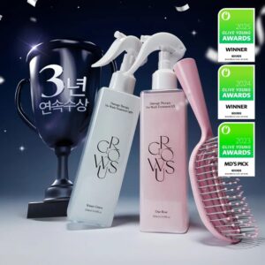 growus Damage Therapy No-Wash Treatment 2ea Set (+Wet Brush)