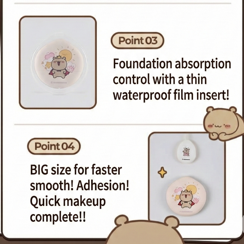 Wadadabear x HWAHONG M Chestnut Puff (+case + sticker) - Image 4