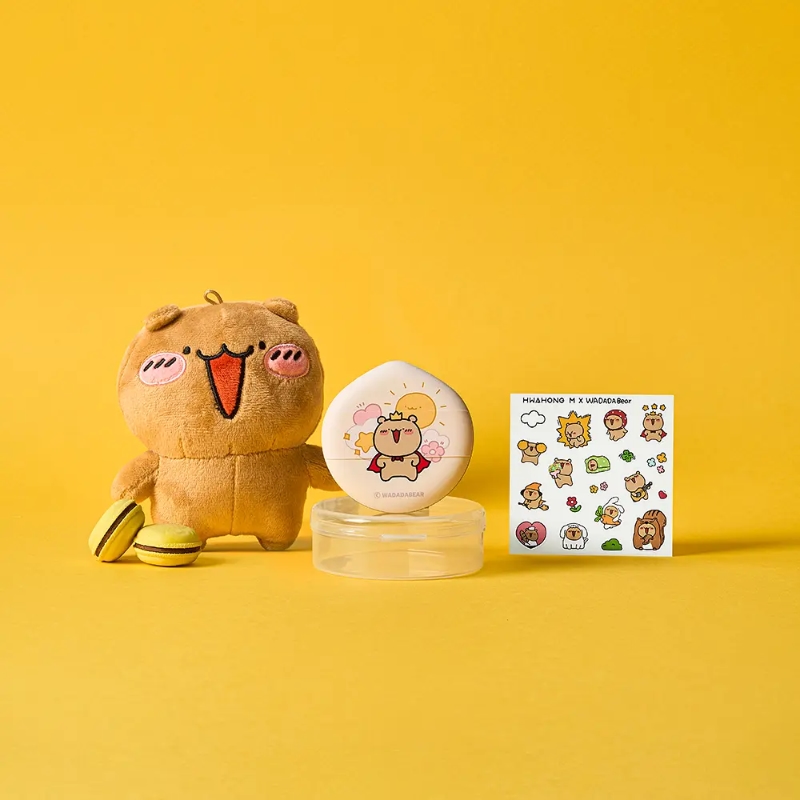 Wadadabear x HWAHONG M Chestnut Puff (+case + sticker)