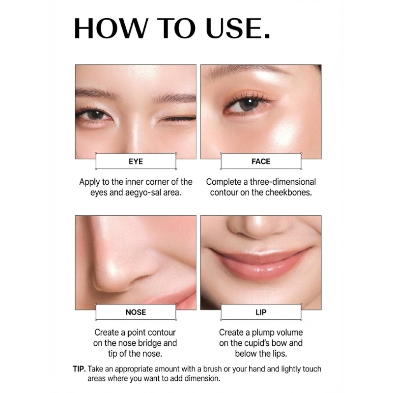 THE SAEM Glam Perfection Baked Highlighter (+Brush) Set - Image 10