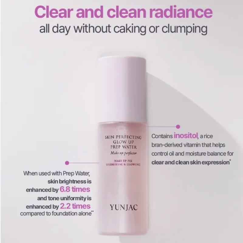 YUNJAC Skin Perfecting Glow Up Prep Water 50ml (+20ml) - Image 4