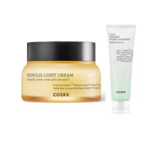 Cosrx Full Fit Propolis Light Cream (+Cica Foam Cleanser 70ml)