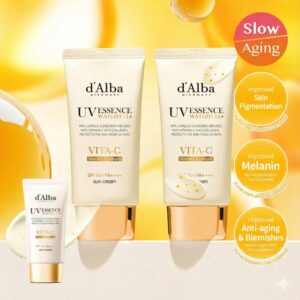 d’Alba Waterfull UV Essence Vitamin C & Collagen 50ml SPF50+ PA++++ Duo Set