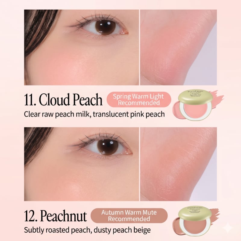 freshian Egg-like Cream Blush Set (+ Puff) - Image 4