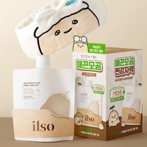 BOOSIL GAMJA x ilso Rice Potato Pore Fresh Wash Off Mask Set (+Potato Cleansing Headband)