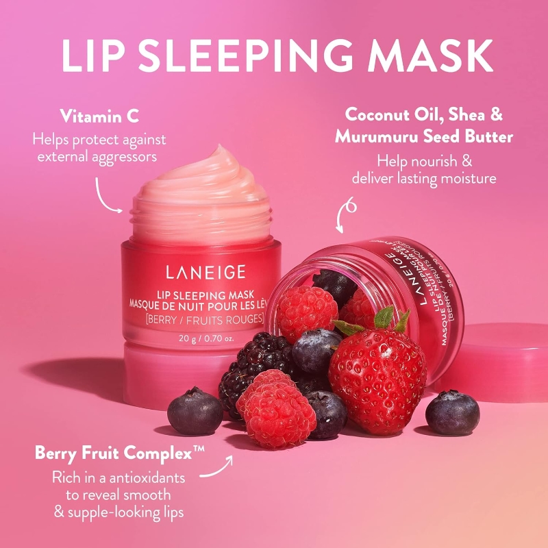 LANEIGE Lip Sleeping Mask EX Berry & Choco Special Set - Image 4