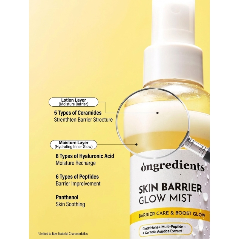 MINIONS x ongredients Skin Barrier Glow Mist 100ml Set (+50ml+Keyring) - Image 7